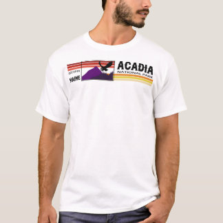 Acadia nationalpark Falcon med berg T Shirt