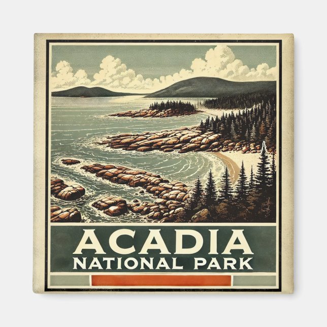 Acadia nationalpark magnet (Framsidan)