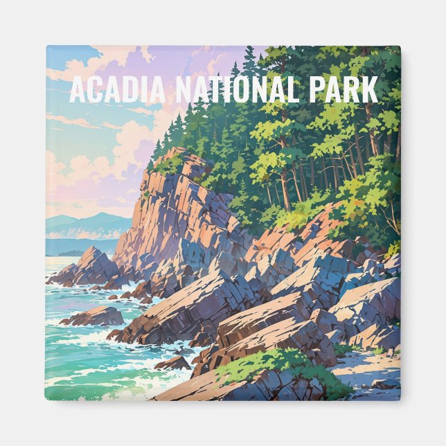 Acadia nationalpark magnet (Framsidan)