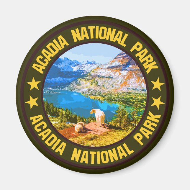Acadia nationalpark magnet (Framsidan)