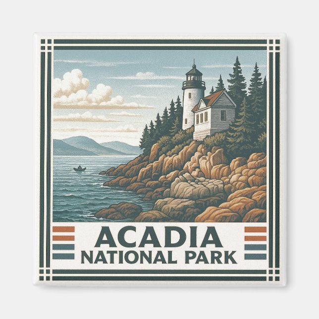 Acadia nationalpark magnet (Framsidan)