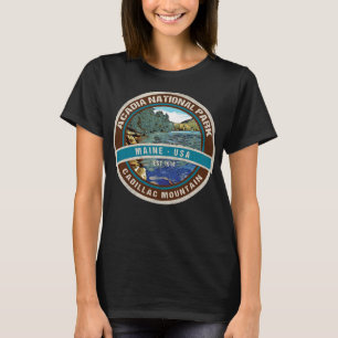 Acadia nationalpark Maine Cadillac Mountain Souve T Shirt