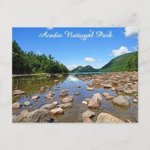 Acadia nationalpark Maine Jordan Pond Travel Vykort