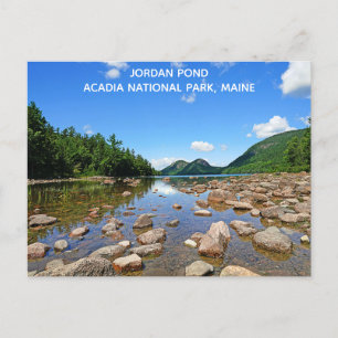 Acadia nationalpark Maine Jordan Pond Travel Vykort