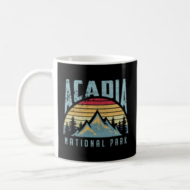 Acadia nationalpark Maine Mountains Kaffemugg (Vänster)