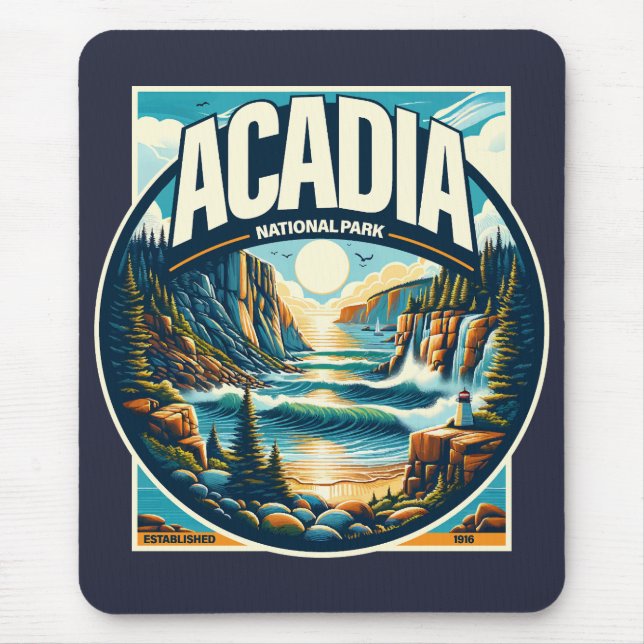 Acadia nationalpark Maine Musmatta (Framsidan)