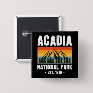 Acadia nationalpark, Maine Retro Vintage Knapp