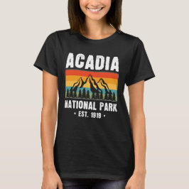 Acadia nationalpark, Maine Retro Vintage T Shirt