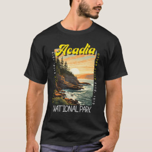 Acadia nationalpark Otter Cliff Distress T Shirt