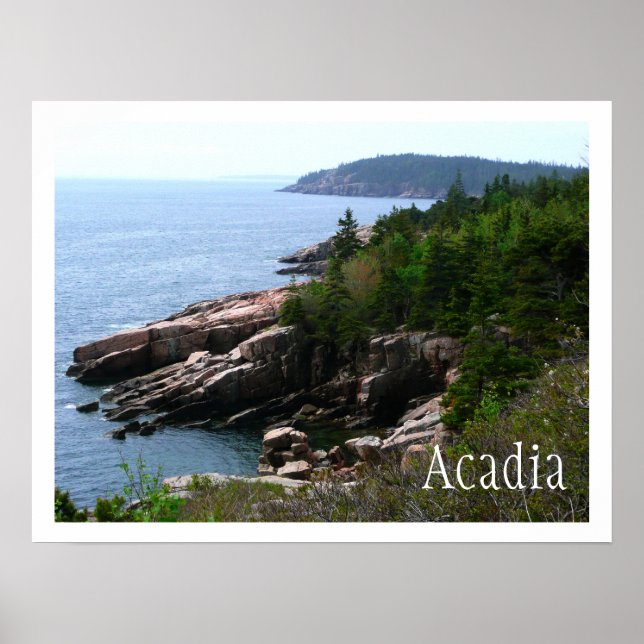 Acadia nationalpark poster (Framsidan)