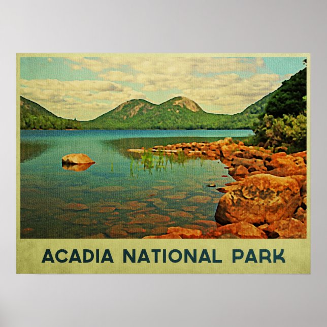 Acadia nationalpark poster (Framsidan)