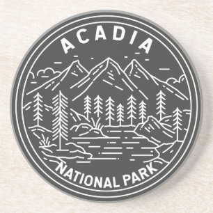 Acadia nationalpark Pub Harbor Monoline  Underlägg
