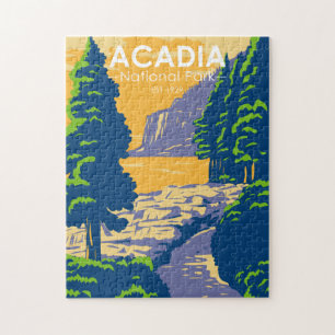 Acadia nationalpark Pub Harbour Ocean Väg Pussel