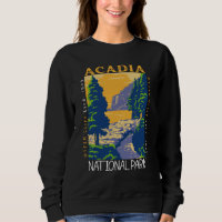 Acadia nationalpark Pub Harbour Otter Cliff Retro