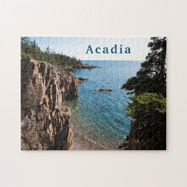 Acadia nationalpark Ravens Nest Maine Pussel (Horisontell)