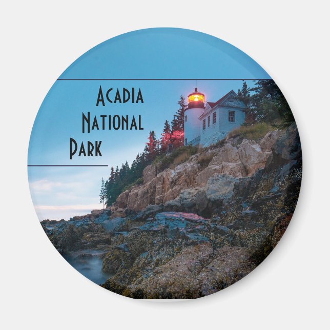 Acadia nationalpark Souvenir Magnet (Framsidan)