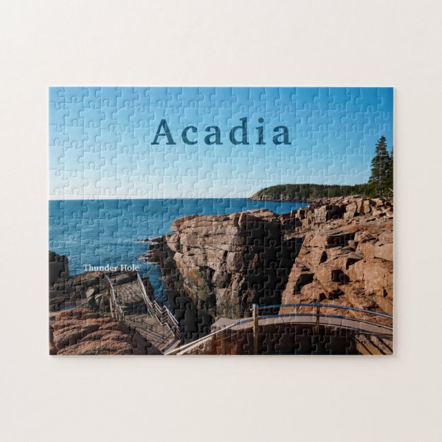 Acadia nationalpark Thunder Hål Maine Pussel (Horisontell)