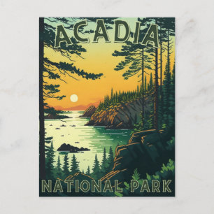 Acadia nationalpark vykort
