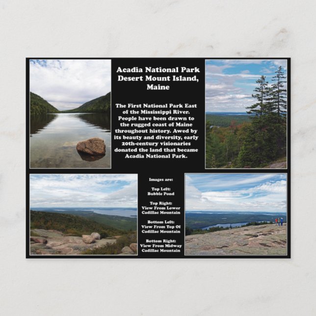 Acadia nationalpark vykort (Framsida)