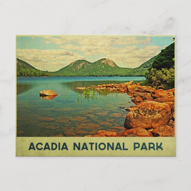 Acadia nationalpark vykort (Framsida)