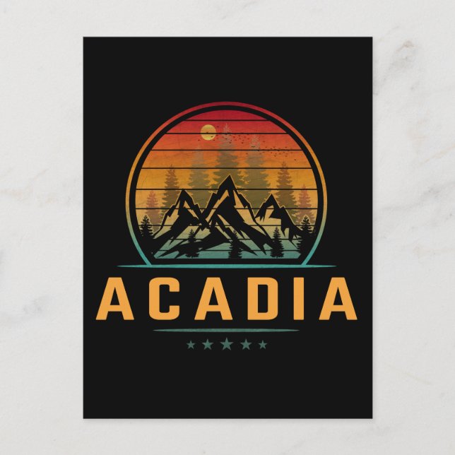 Acadia nationalpark vykort (Framsida)
