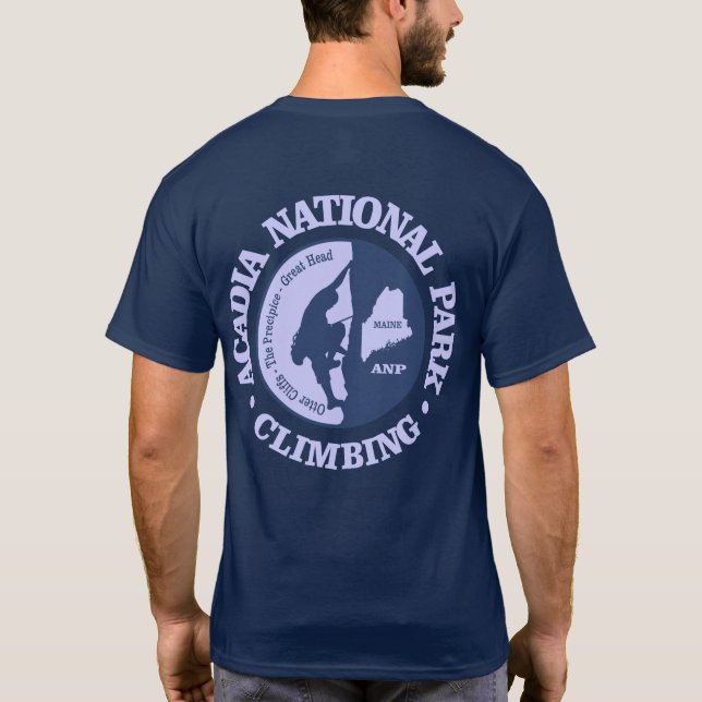 Acadia NP (klättring) T Shirt (Baksida)