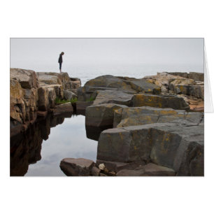 Acadia NP: på spetsen av den Schoodic peninsulan Hälsningskort