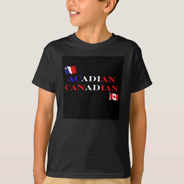 Acadian Canadian Children's T-Shirt (Framsida)