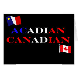 Acadian Canadian Greeting Card Hälsningskort