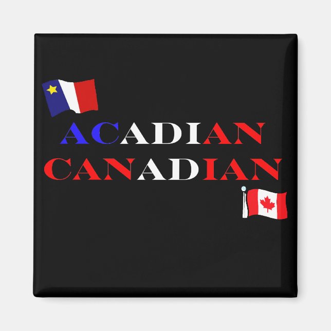 Acadian Canadian Magnet (Framsidan)