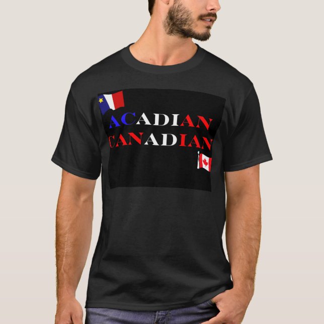 Acadian Canadian Tee Shirt (Framsida)