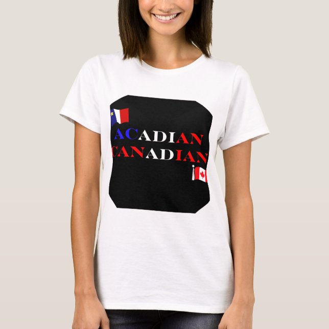 Acadian Canadian Women's T-Shirt (Framsida)
