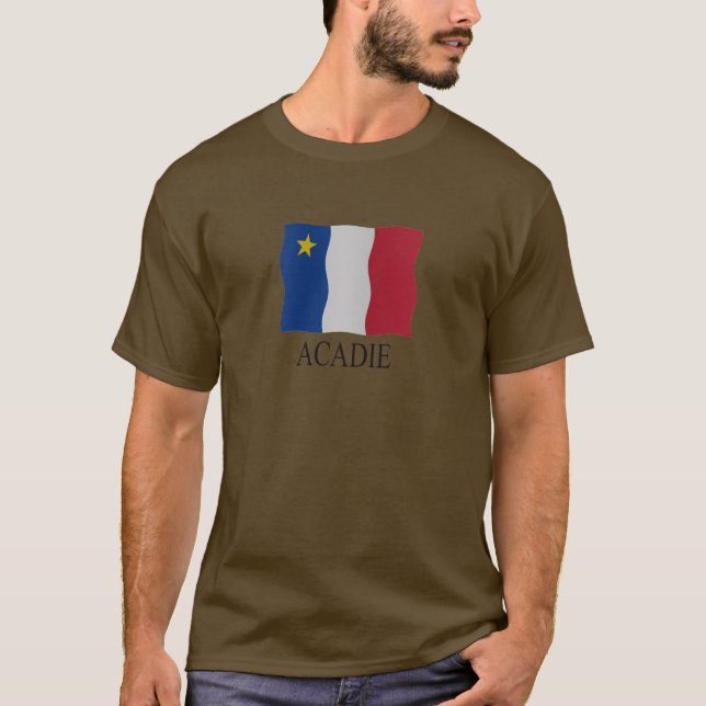 Acadian flag tee shirt (Framsida)