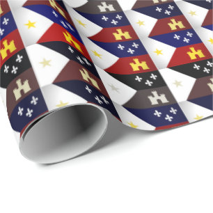 Acadian flagga för Cajun tema som slår in papper Presentpapper