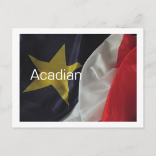 Acadian Flagga Vykort