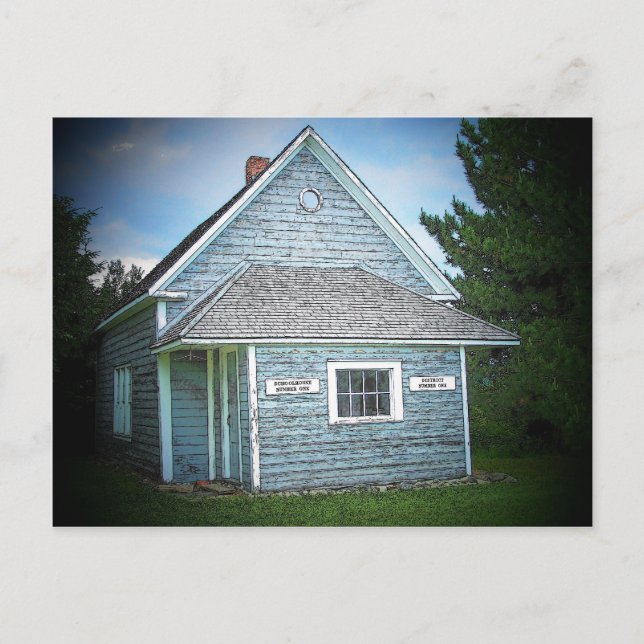 Acadian Schoolhouse Vykort (Framsida)