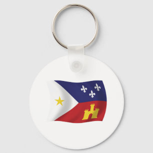 Acadiana Flagga Nyckelring