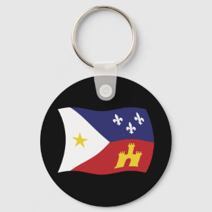 Acadiana Flagga Nyckelring