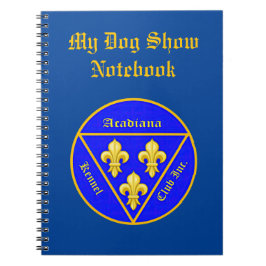 Acadiana Kennel Klubb Logotyp Notebook Anteckningsbok