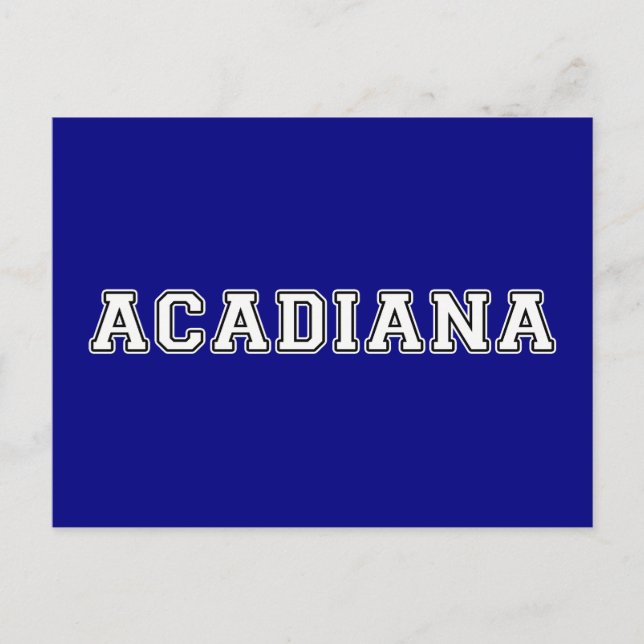 Acadiana Vykort (Framsida)