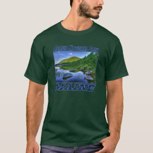 Acadianationalpark - Maine vuxen mörk T-tröja Tee
