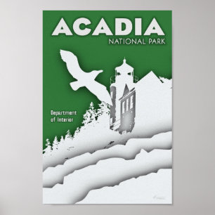 Acadianationalparkaffisch Poster