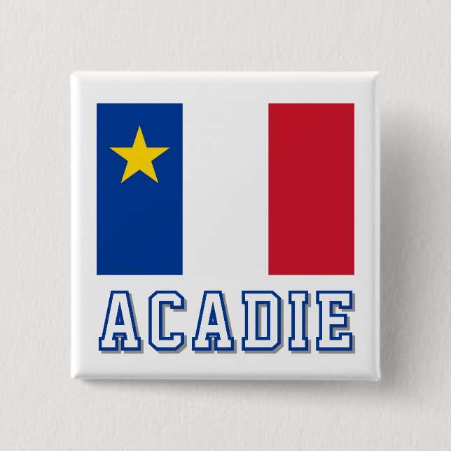 Acadias flagga knapp (Framsida)