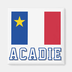 Acadias flagga magnet