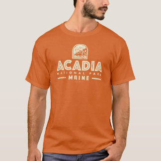 Acadias nationalpark Kusten Tan T Shirt