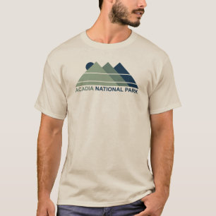 Acadias nationalpark Mountain Sol T Shirt
