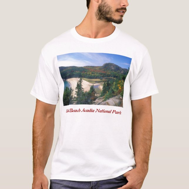 AcadiaSandstranden förbiser Tee Shirt (Framsida)