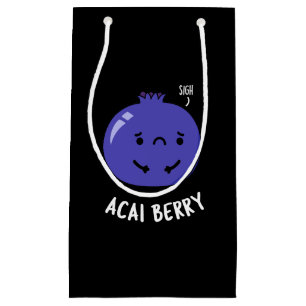 Acai Berry Funny Fruit Pun Mörk BG