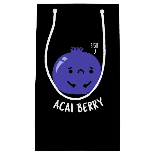 Acai Berry Funny Fruit Pun Mörk BG (Framsidan)