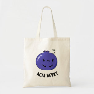 Acai Berry Funny Fruit Pun Tygkasse